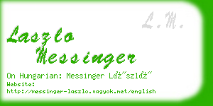 laszlo messinger business card